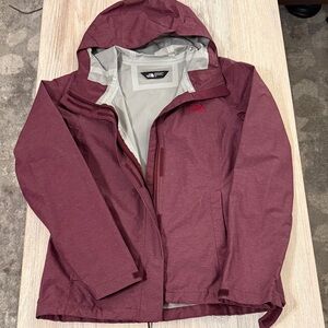 The North Face Women’s Burgundy Hooded Raincoat